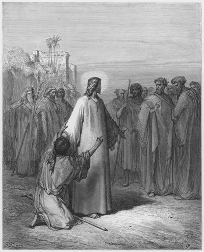 Jesus Healing the Man Possessed with a Devil by Gustave Dore